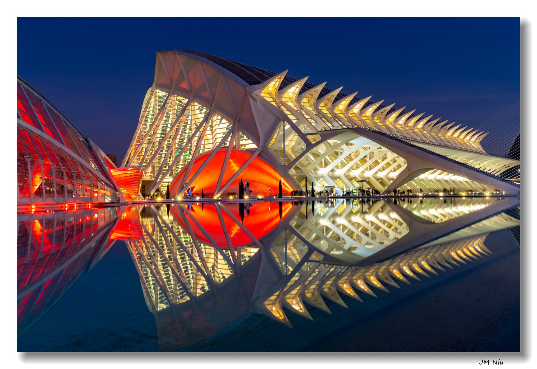 Hemisfèric & Ciudad de las Artes, west view, Spain
