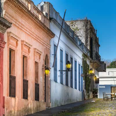 Cobblestone street in Colonia del Sacramento, Uruguay