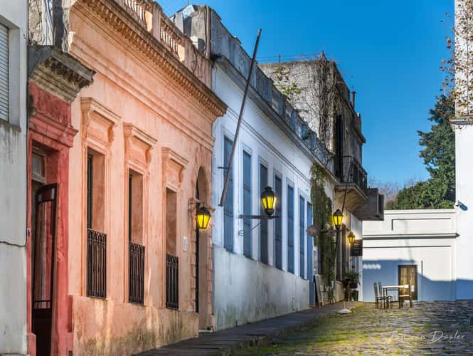 Cobblestone street in Colonia del Sacramento