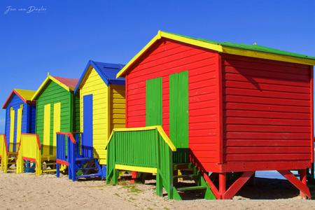 Colorful Muizenberg Beach Huts