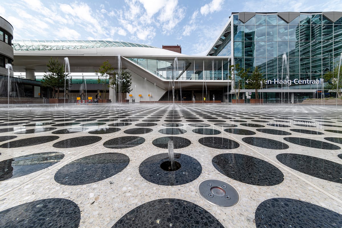 Den Haag CS fountain, Netherlands