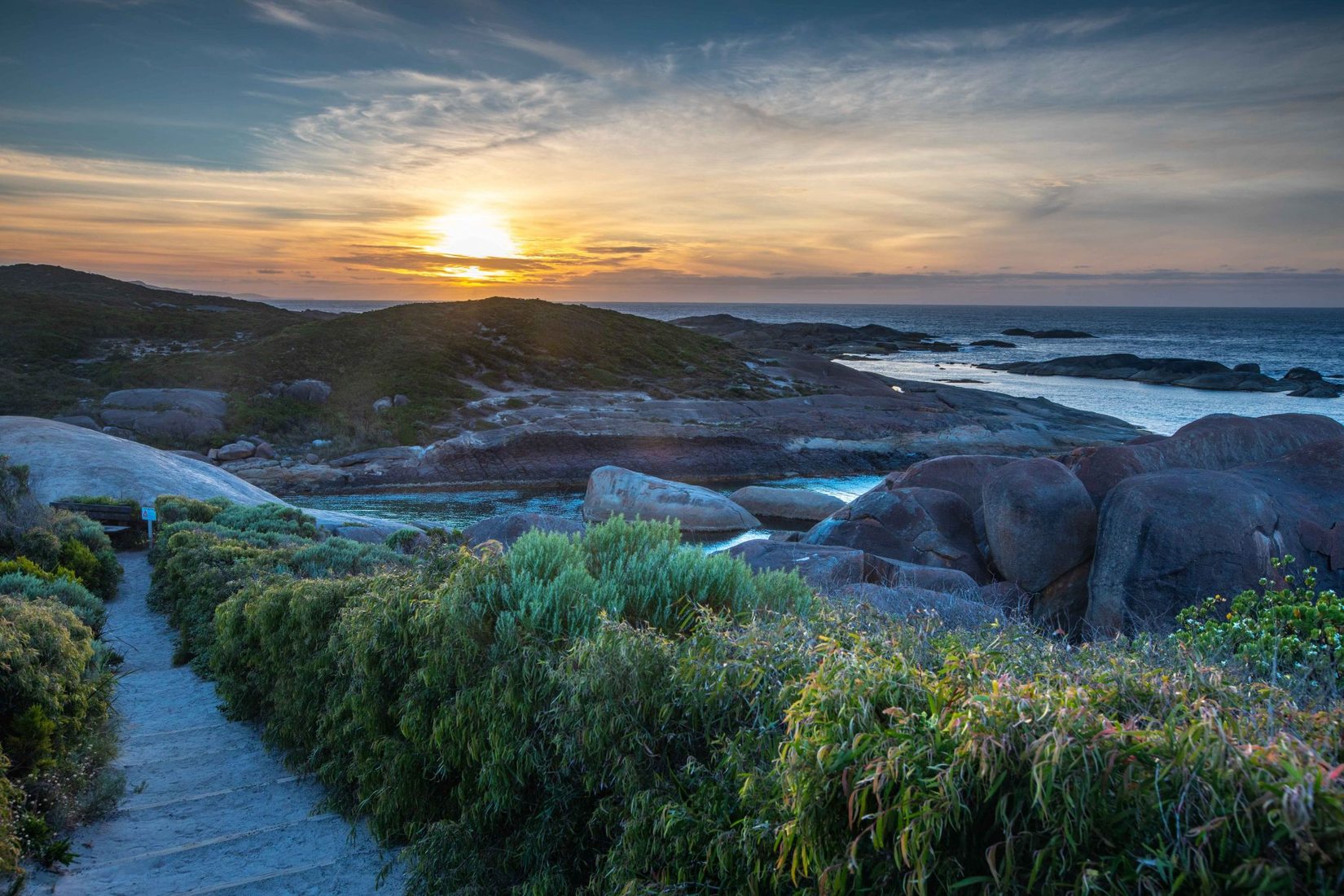 Elephant Rocks Sunrise Denmark Western Australia, Australia