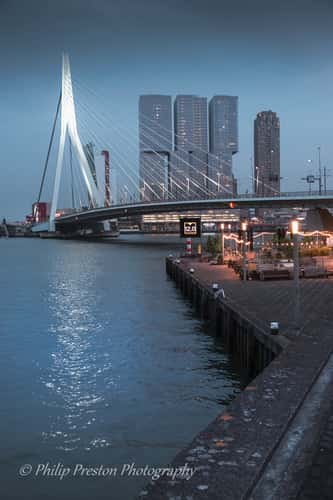 Erasmus Bridge (south view), Rotterdam