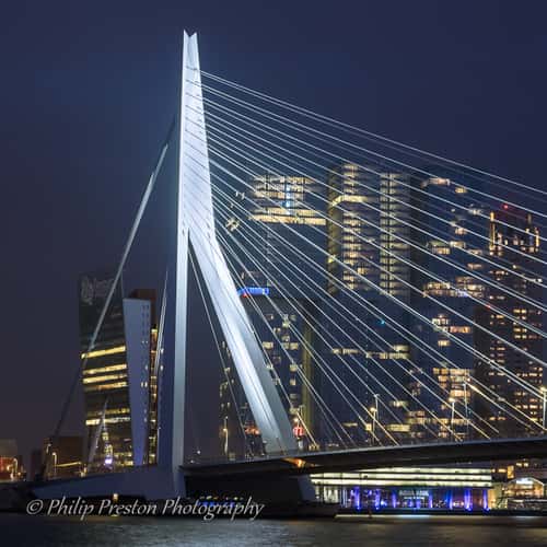 Erasmus Bridge (south view), Rotterdam