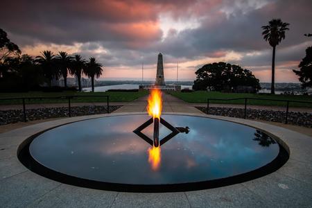Flame of Remembrance & Pool of Reflection, Kings Park, Perth