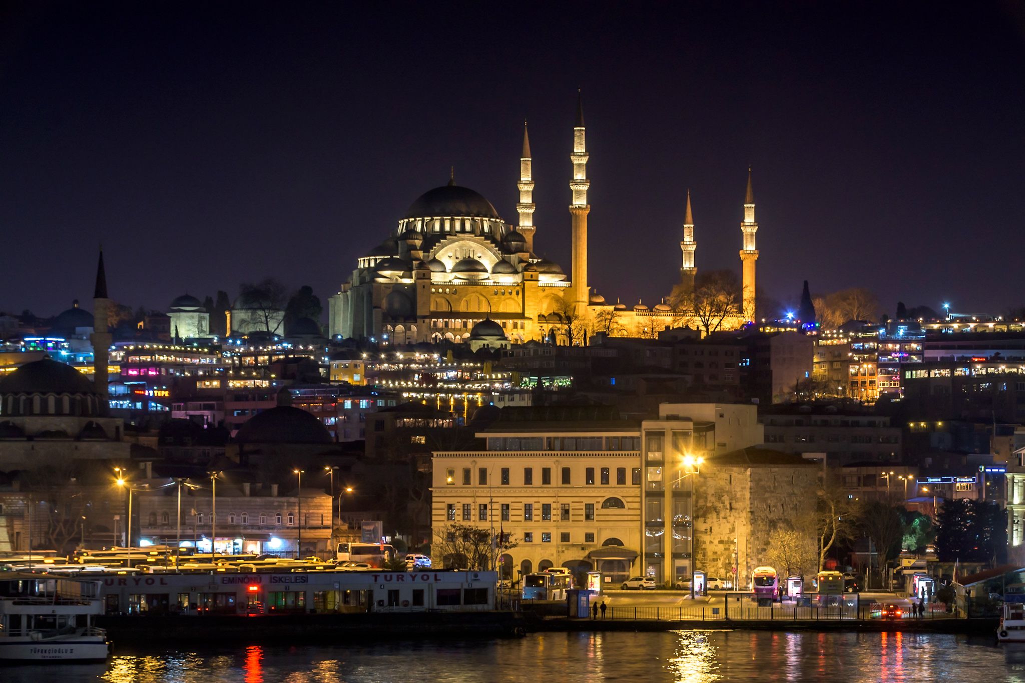 View from Galata Bridge, Istanbul, Turkey (Türkiye)