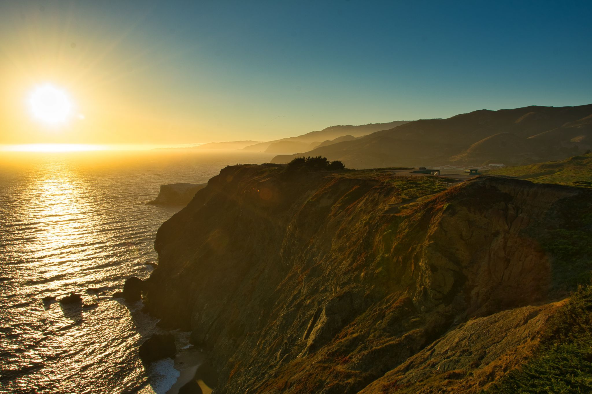 Golden Gate Bridge with San Francisco and Alcatraz, USA