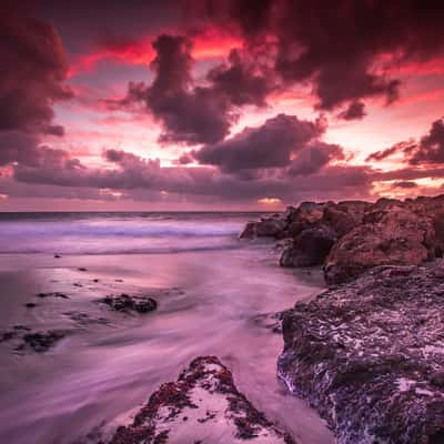 Hillarys Groyne at sunset, Perth, Western Australia, Australia