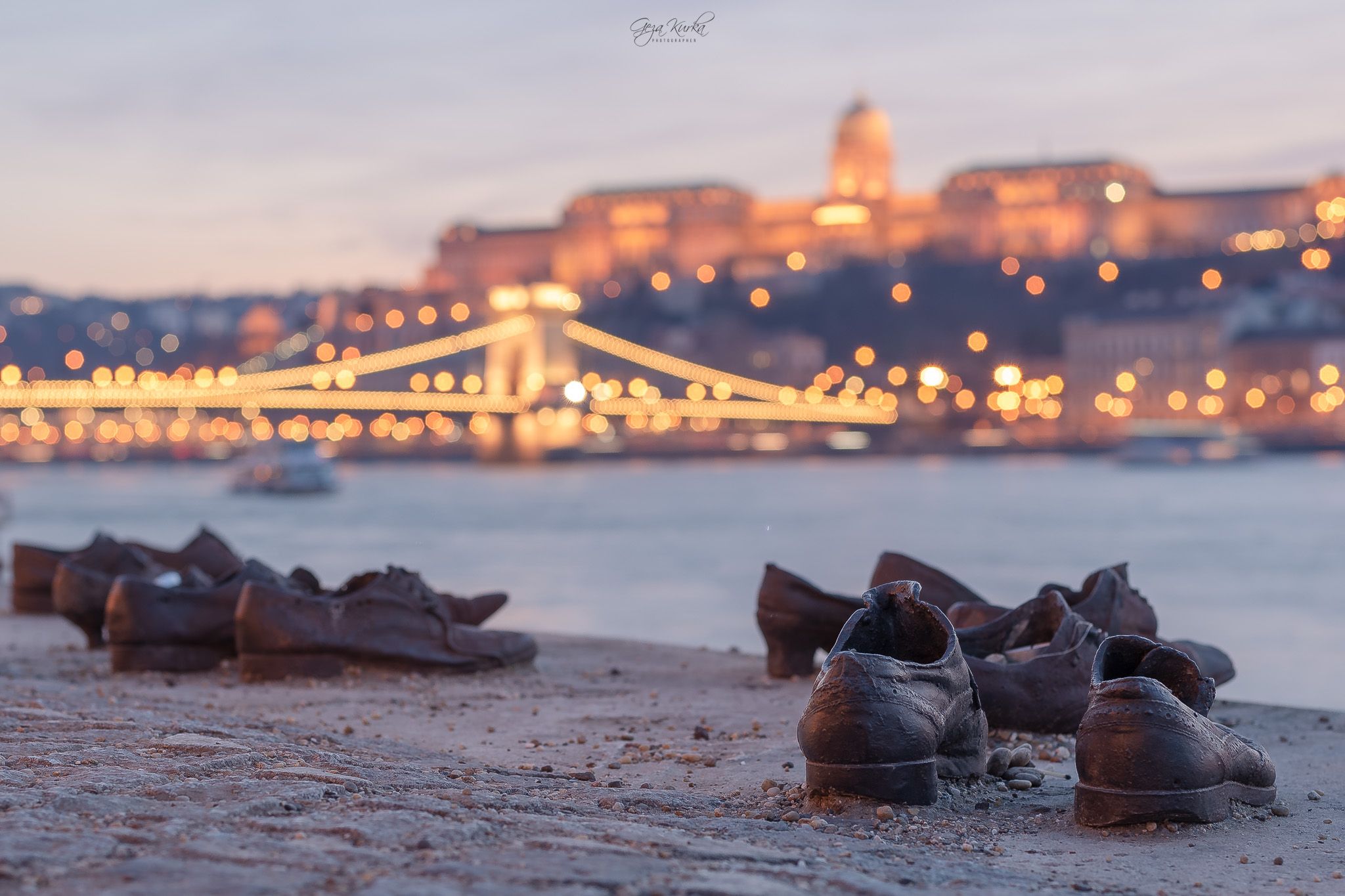 Holocaust monument in Budapest, Hungary