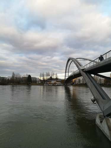 Huningue and Three Countries Bridge