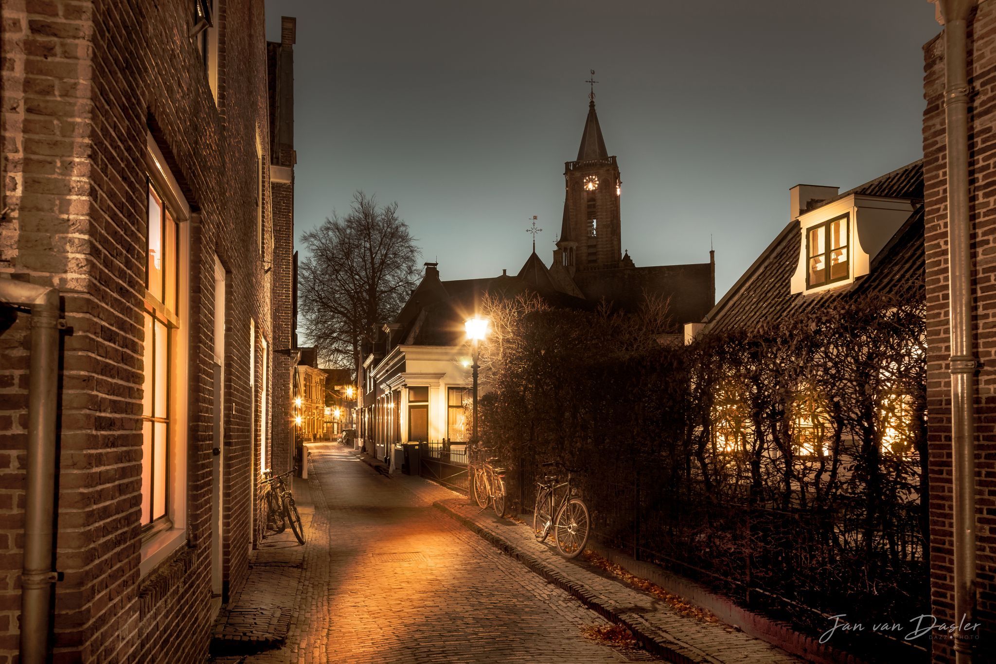 Little Street in Loenen aan de Vecht, Netherlands