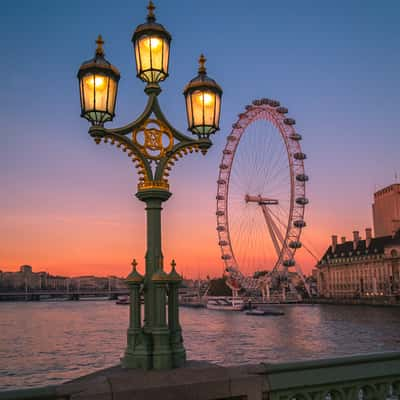 London Eye from Westminster Bridge, London, United Kingdom