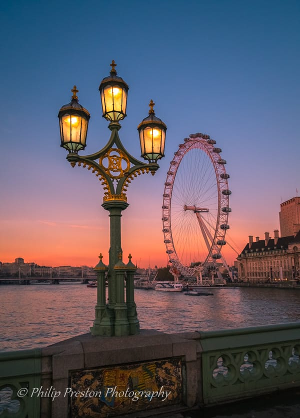 London Eye from Westminster Bridge, London, United Kingdom