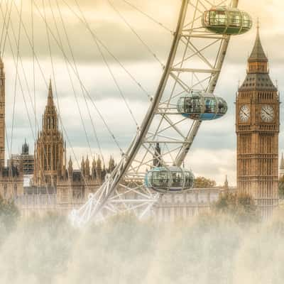 View from London Eye Cabin, United Kingdom