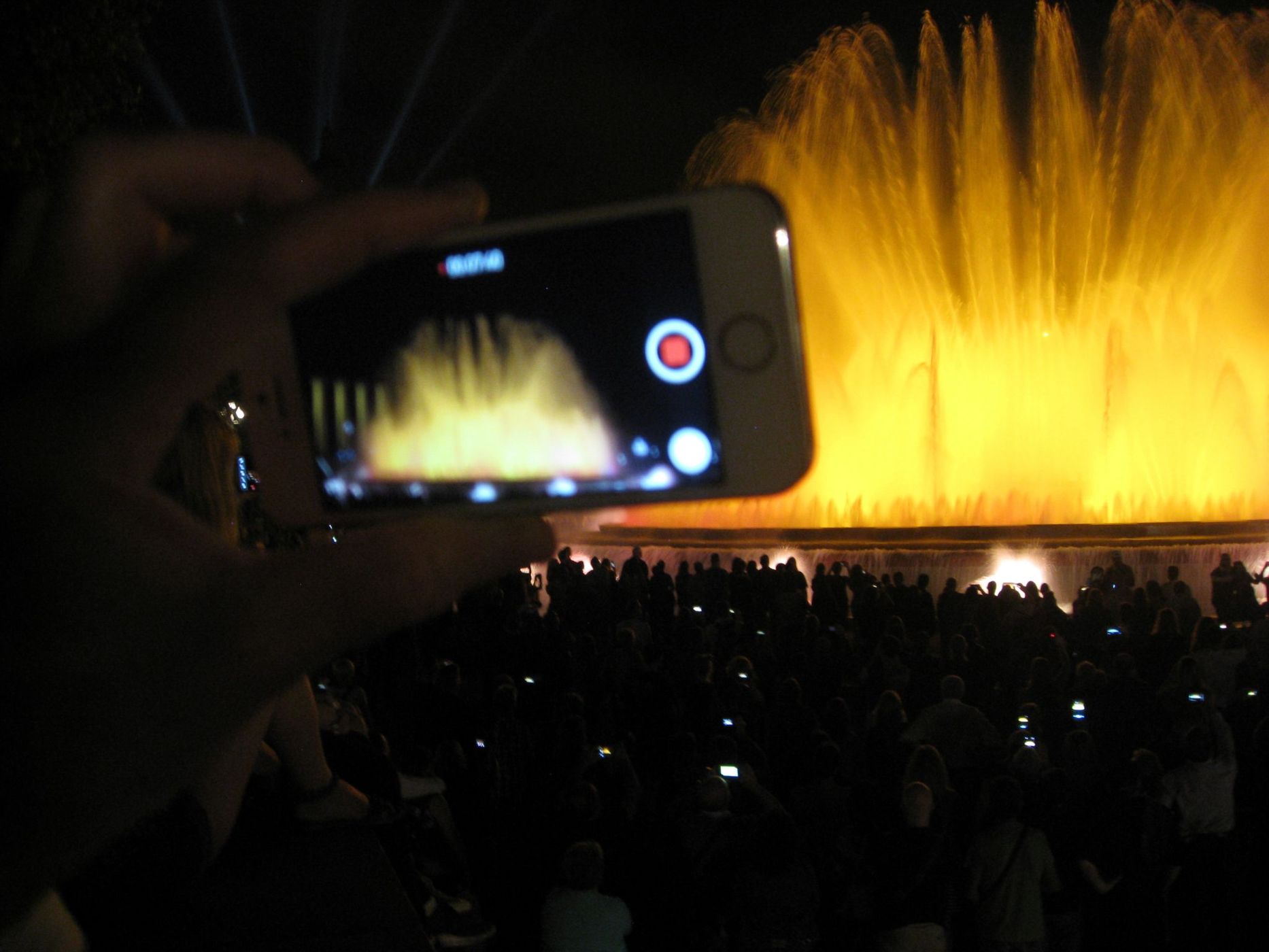 Magic Fountain at Plaça Espanya, Barcelona, Spain