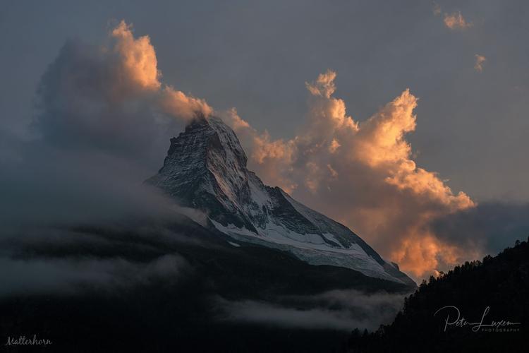 Matterhorn from Winkelmatten part in Zermatt