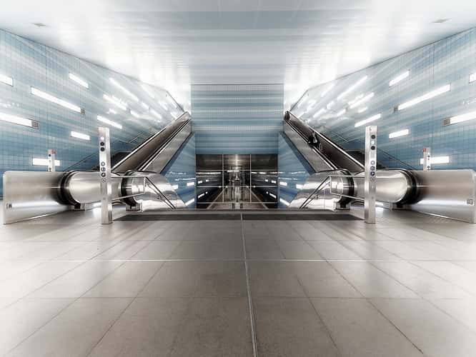 Überseequartier - Subway Station, Hamburg