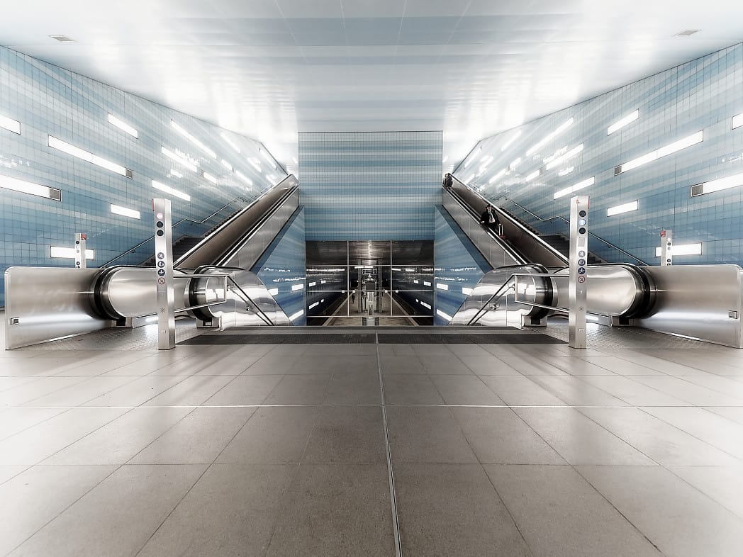 Überseequartier - Subway Station, Hamburg, Germany