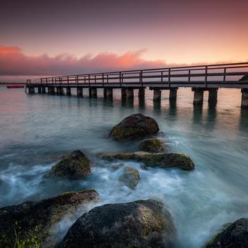 Middleton Beach Jetty & rocks, Albany, Western Australia, Australia