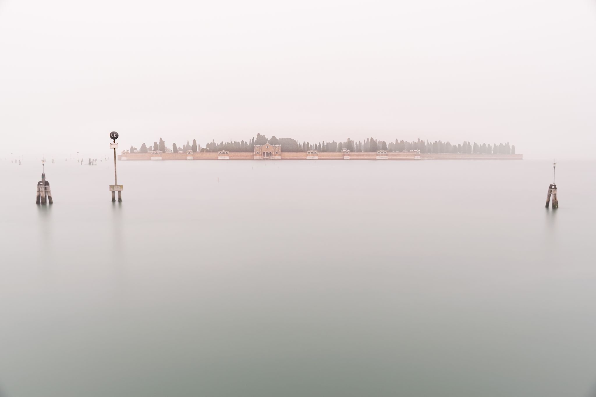 Milky morning in Venetian Lagoon, Italy