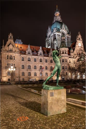 New Town Hall from Trammplatz, Hanover