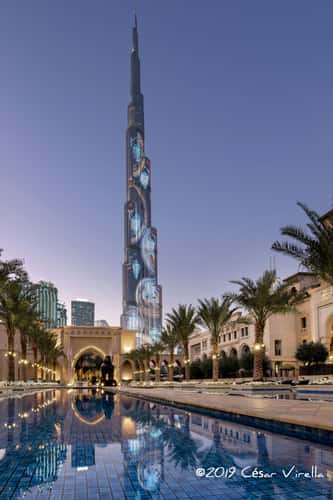 Palace Pool with Burj Khalifa, Dubai