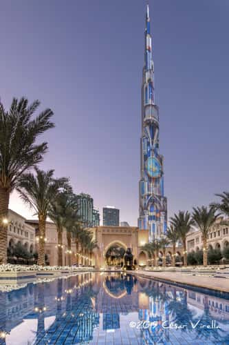 Palace Pool with Burj Khalifa, Dubai