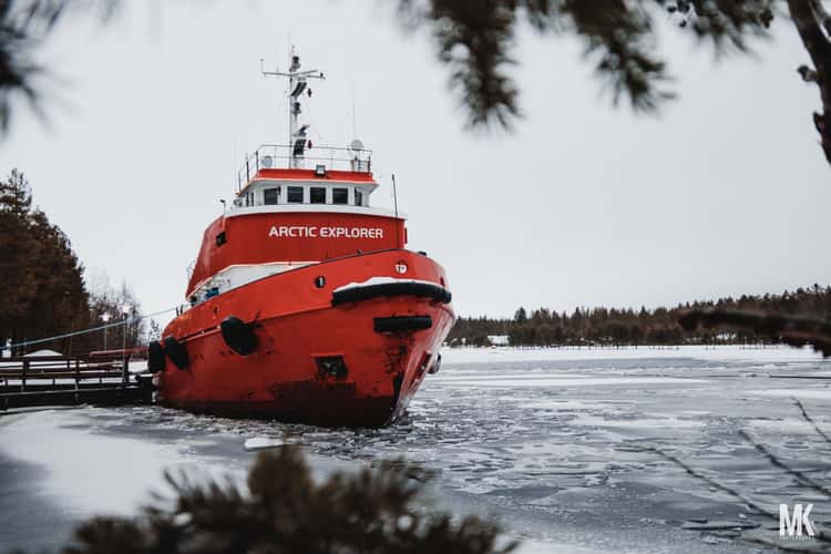Pitsundsbron norra Icebreaker dock, Piteå