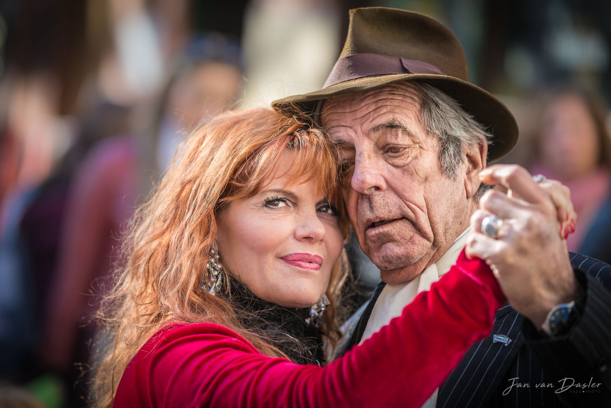 Tango Dancing at Plaza Dorrego, Argentina