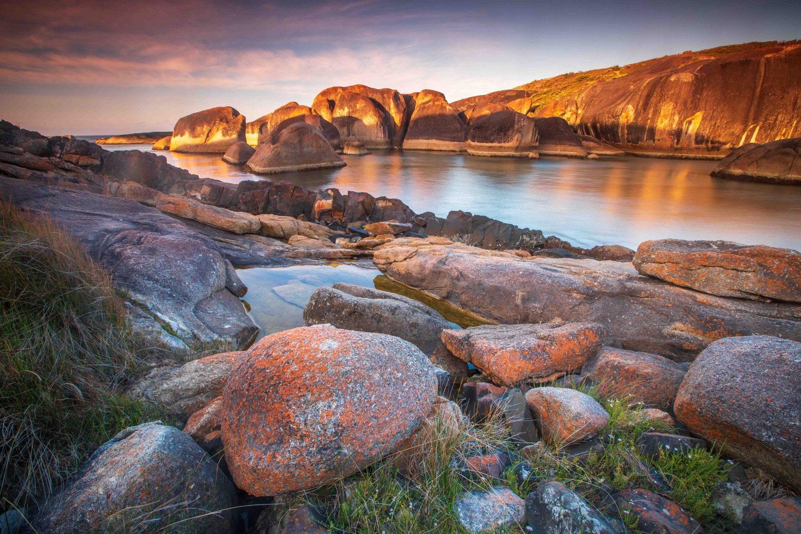 Red Rock, Elephant Rock sunrise Denmark Western Australia, Australia