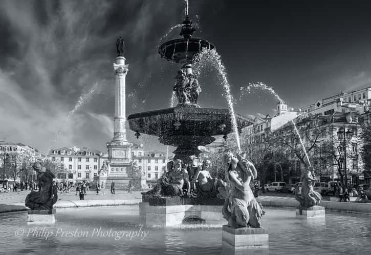 Rossio Fountain, Lisbon