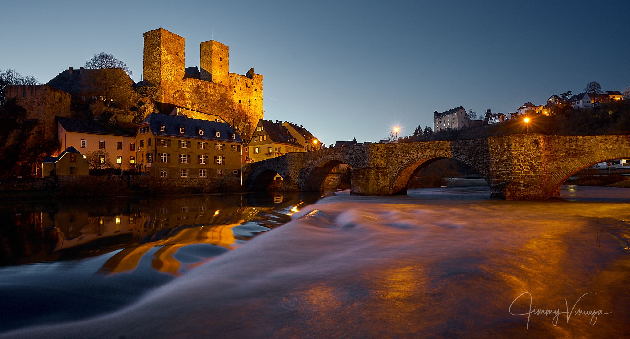 Runkel Castle above the Lahn, Germany