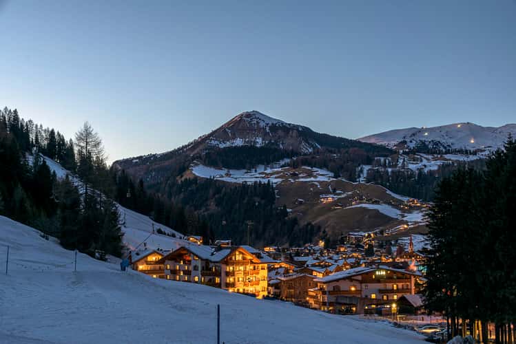 Selva di Val Gardena at Sunset