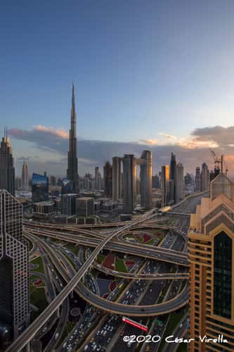 The Best View of Dubai, Burj Khalifa view from Shangri-La