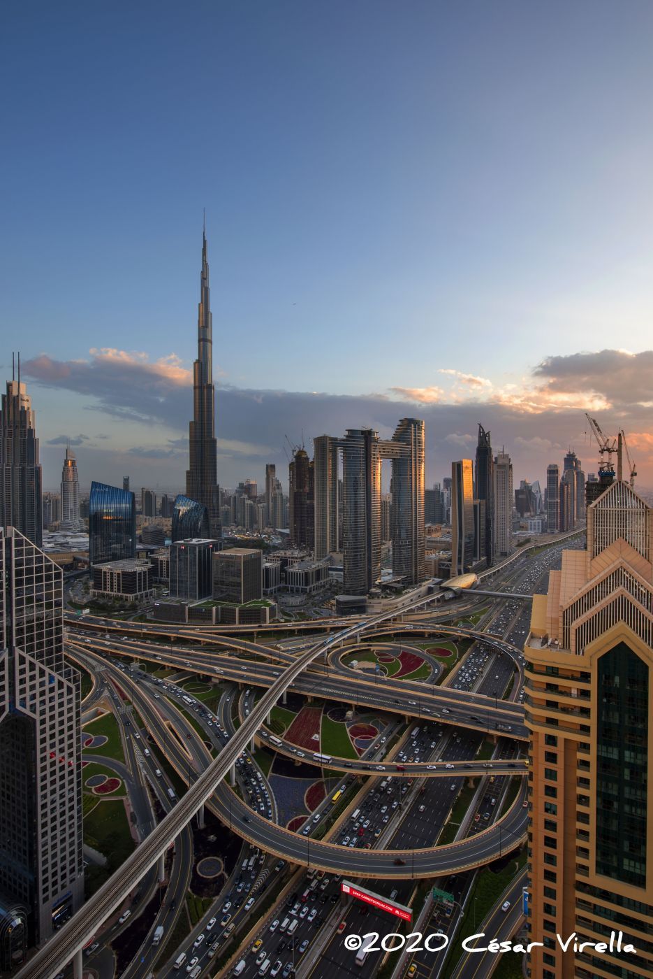 The Best View of Dubai, Burj Khalifa view from Shangri-La, United Arab Emirates