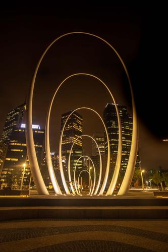 Spanda sculpture Elizabeth Quay, Perth, Western Australia