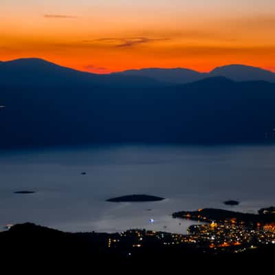 Sunrise above Galaxidi, Greece, Greece