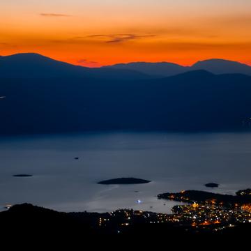 Sunrise above Galaxidi, Greece, Greece