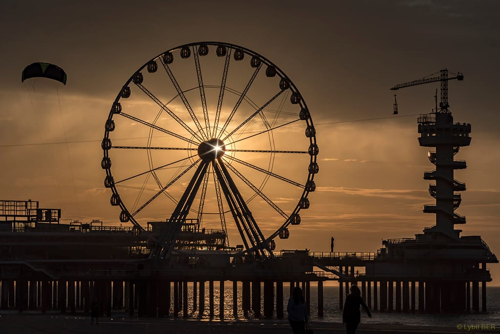 Sunset de Pier, Netherlands