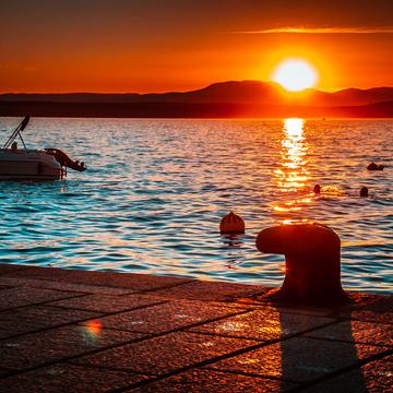 Sunset to the sea, Croatia