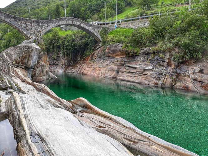 Verzasca with Church Maria degli Angeli