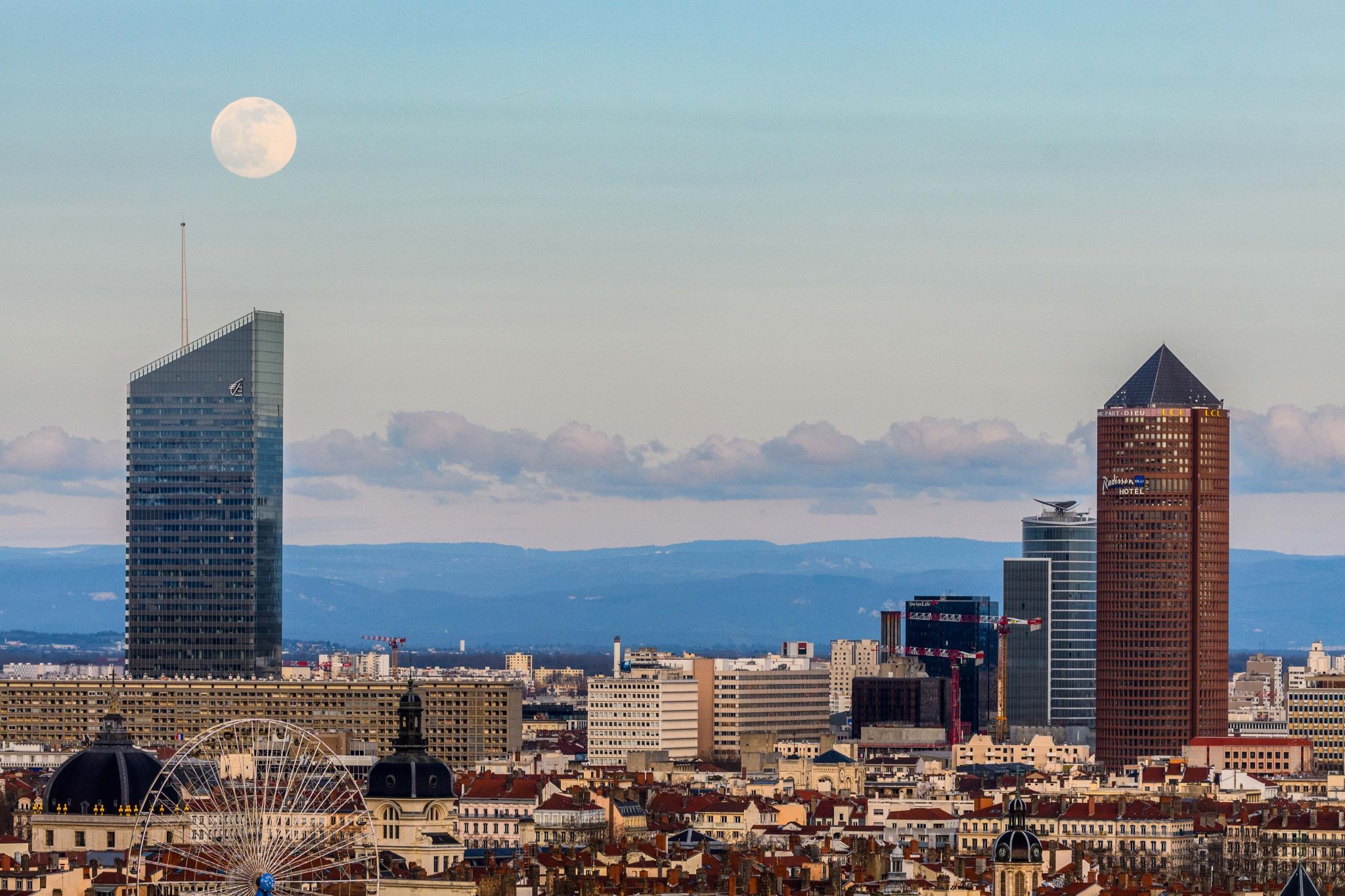 Vue sur Part Dieu, France