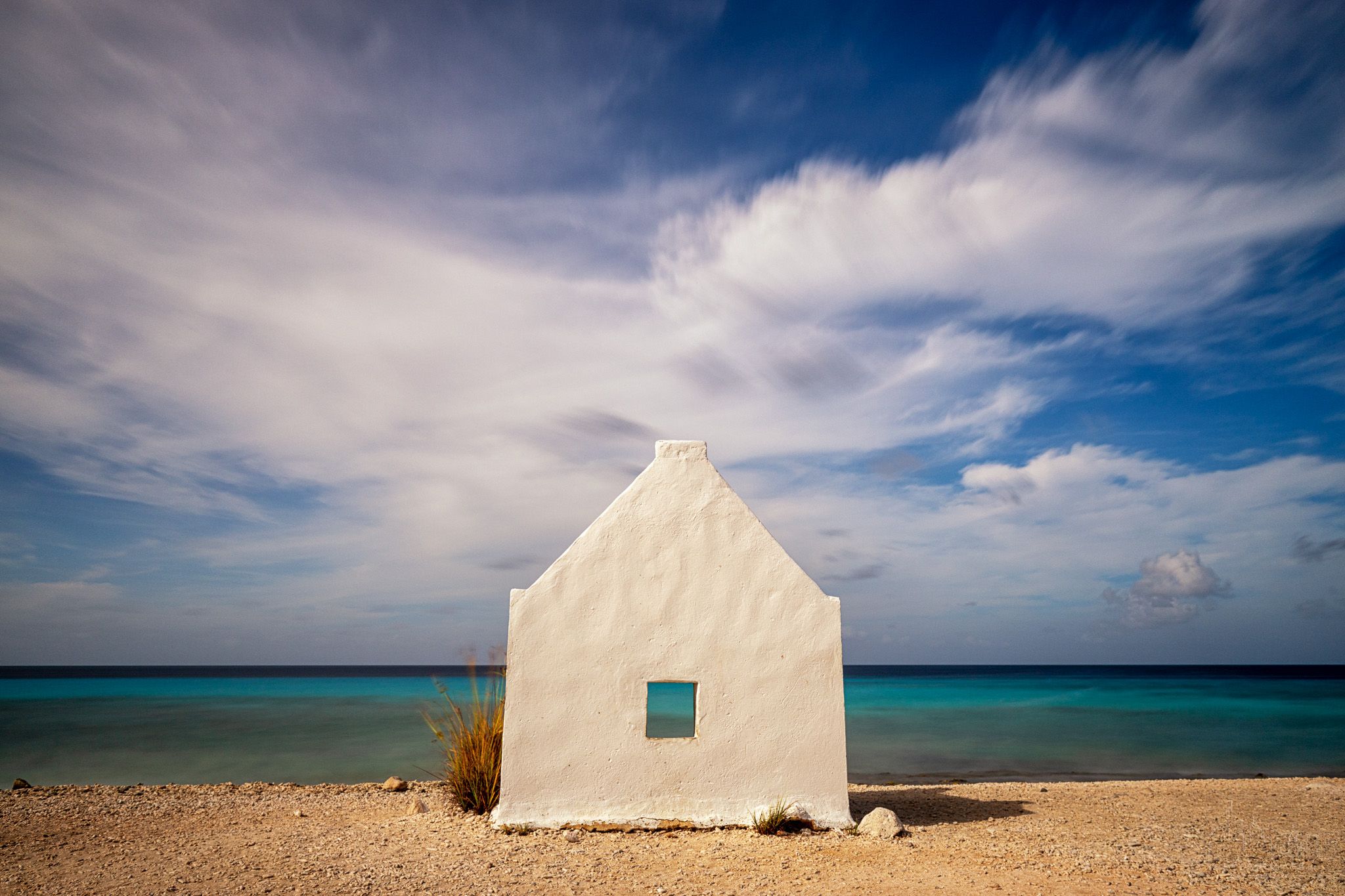 White Slave huts on Bonaire, Bonaire