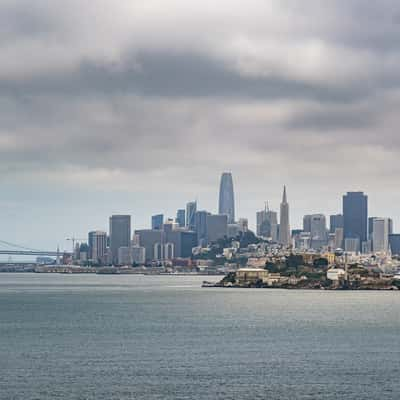 Angel Island view to San Francisco, USA