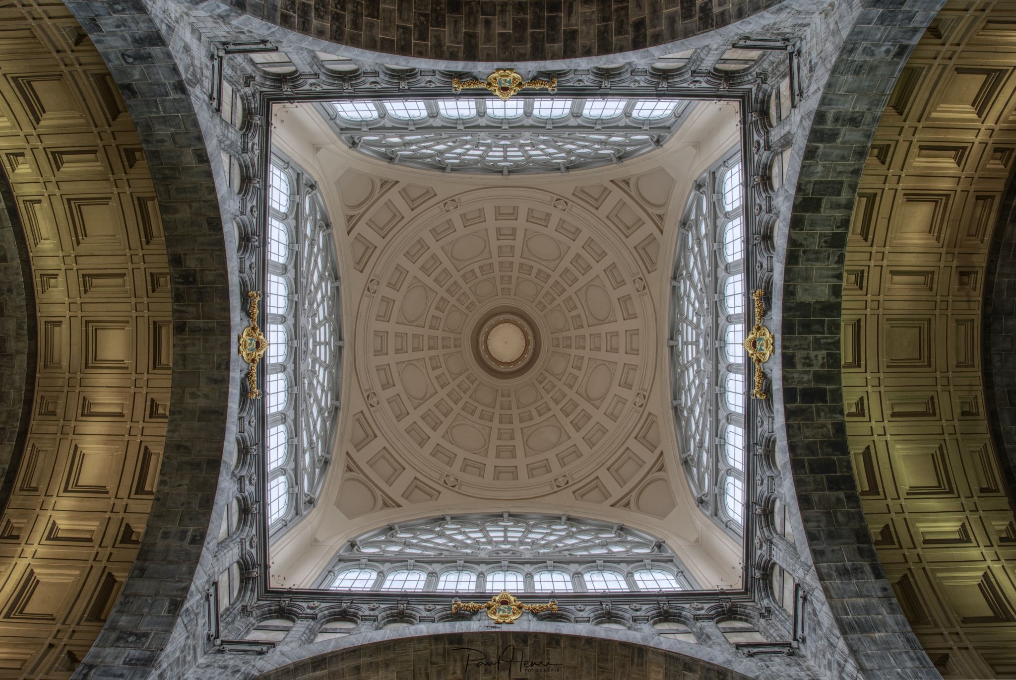 Ceiling of the Antwerp Central Station, Belgium