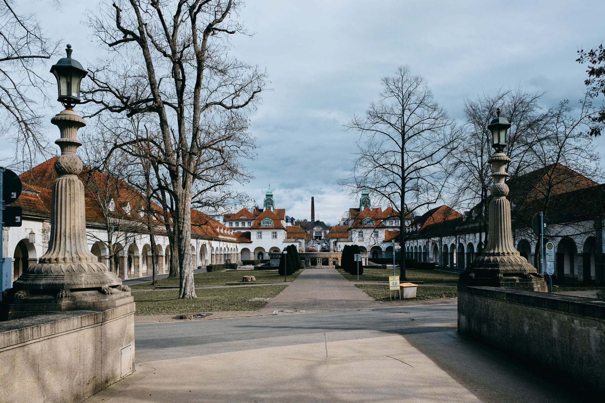 Bad Nauheim - Sprudelhof and Park (old spa complex), Germany