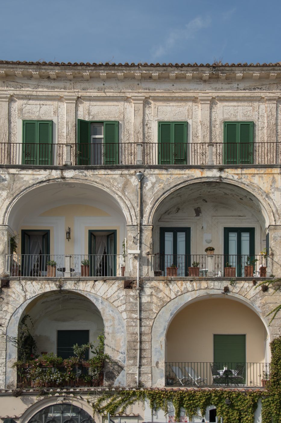 Balconies, Via Roma, Italy