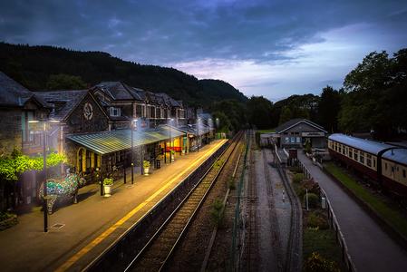 betws-y-coed, train station in wales