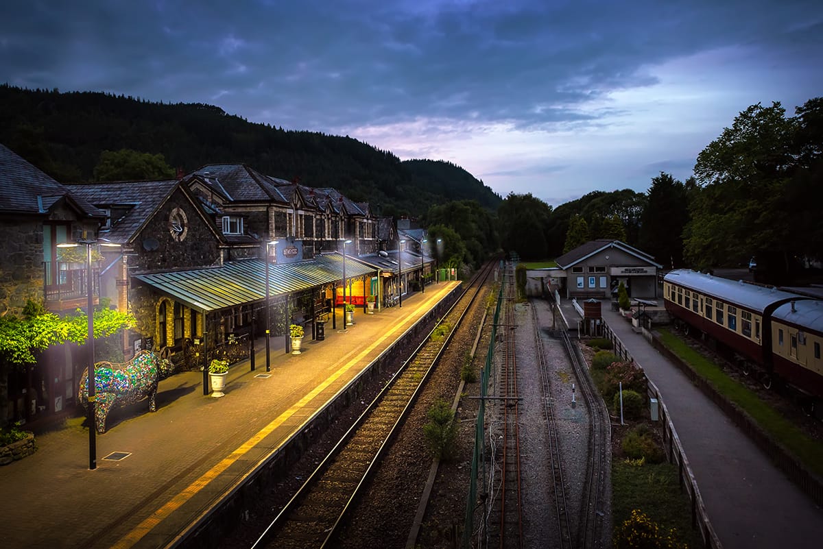 betws-y-coed, train station in wales, United Kingdom