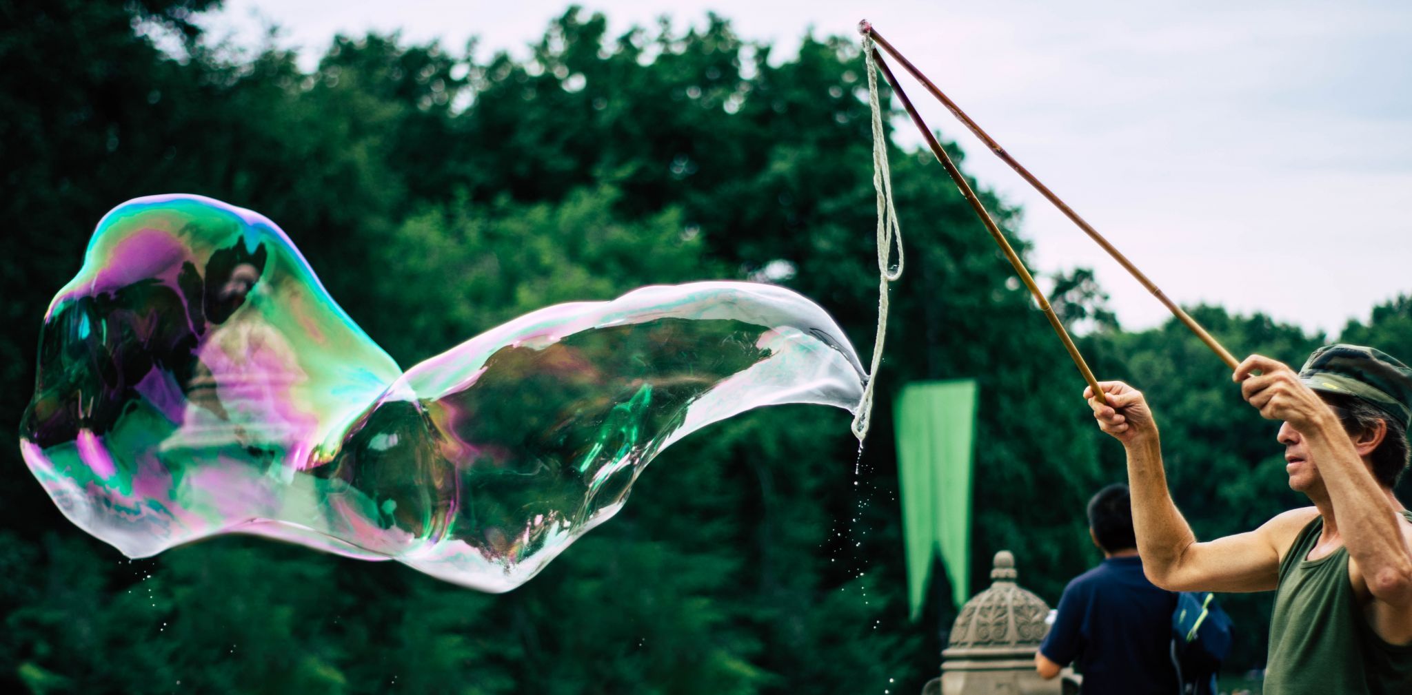 Big Bubble in Central Park, USA